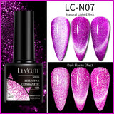 LILYCUTE Fluoroscent Reflective Glitter Magnetic Cateye Gel Polish 7ml LC-N07 | Venus Nail Art Supplies Australia