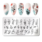 NICOLE DIARY Designer Stamping Plate - 239 Spiritual Animals | Venus Nail Art Supplies Australia
