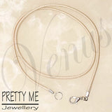 Pretty Me Jewellery: 45cm Satin Finish Braided Cord Necklace - Beige - Venus Nail Art Supplies Australia