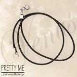 Pretty Me Jewellery: 45cm Satin Finish Braided Cord Necklace - Black - Venus Nail Art Supplies Australia