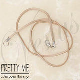 Pretty Me Jewellery: 50cm Faux Suede Necklace - Beige - Venus Nail Art Supplies Australia