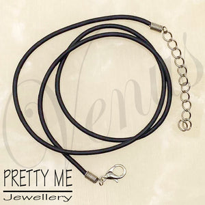 Pretty Me Jewellery: 48cm Rubber Necklace with Extension Chain - Venus Nail Art Supplies Australia