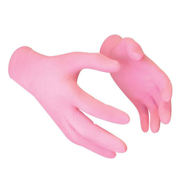 PINK Nitrile Gloves | Venus Nail Art Supplies Australia
