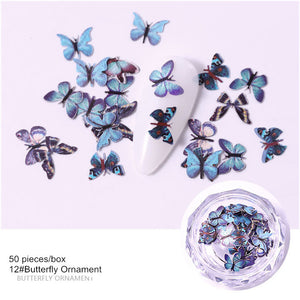 Nail Art Paper Butterflies - Blue 6802 | Venus Nail Art Supplies Australia
