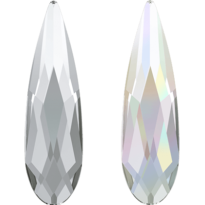 Swarovski Raindrop Crystal / Crystal AB Flatback Rhinestones - VNAS Australia