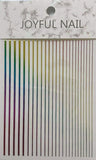 Nail Art Striping Tape Stickers - Metallic Rainbow | Venus Nail Art Supplies Australia