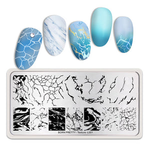 BORN PRETTY Nail Art Stamping Plate - TEXTURE L001 | Venus Nail Art Supplies Australia