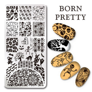 BORN PRETTY Stamping Plate Halloween BP-L057 | Venus Nail Art Supplies Australia