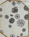 Nail Art Stickers - Black & White Flowers 5022 | Venus Nail Art Supplies Australia