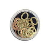 Thin Metallic Gold Oval Lace Frames | Venus Nail Art Supplies Australia