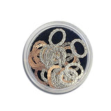 Thin Metallic Silver Oval Lace Frames | Venus Nail Art Supplies Australia