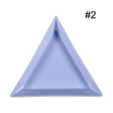 Triangle Nail Art Dish 1pc - Blue | Venus Nail Art Supplies Australia