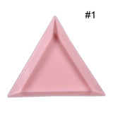 Triangle Nail Art Dish 1pc - Pink | Venus Nail Art Supplies Australia
