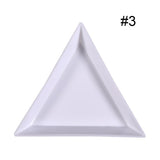 Triangle Nail Art Dish 1pc - White | Venus Nail Art Supplies Australia