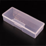 Nail File Tool Storage Box - Pink / Clear | Venus Nail Art Supplies